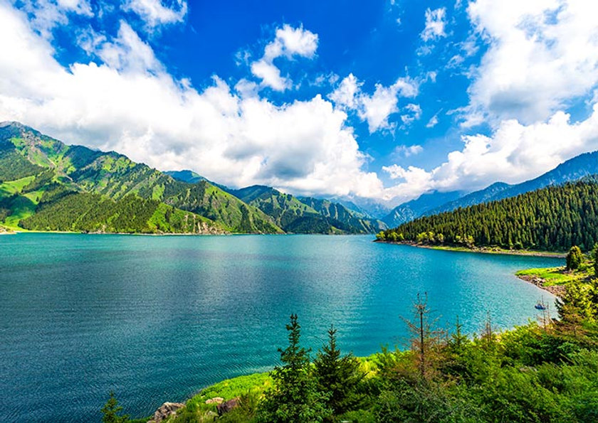 heavenly lake of tianshan